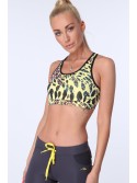 Leopard sports top, lemon MR15498 - Online store - Boutique